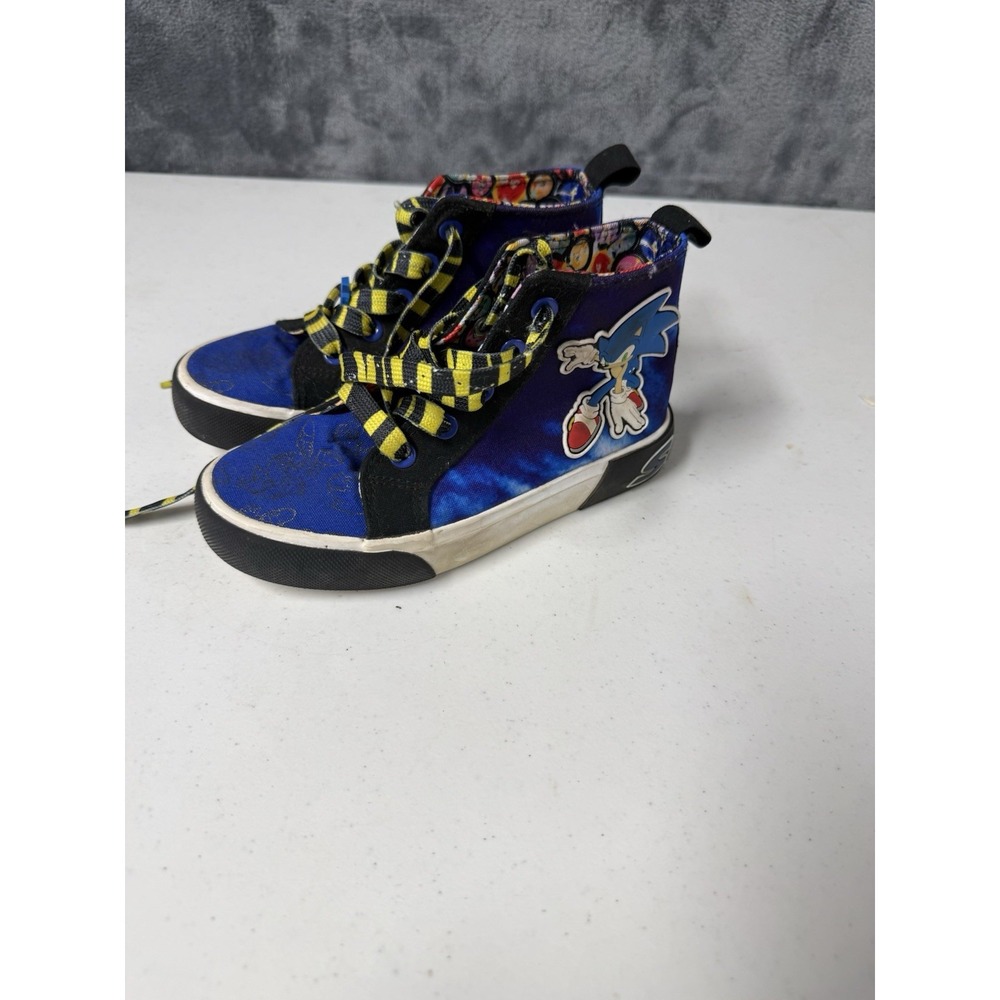SONIC THE HEDGEHOG Boys Size 13 High-Top Sneakers Shoes